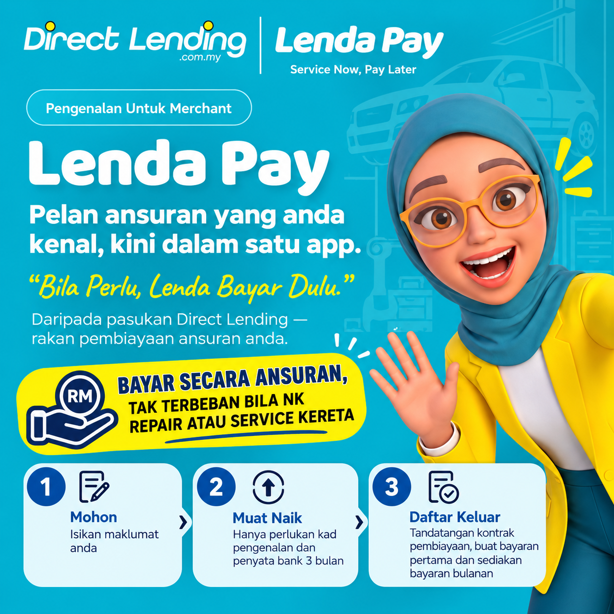 SERVICE NOW, PAY LATER 1